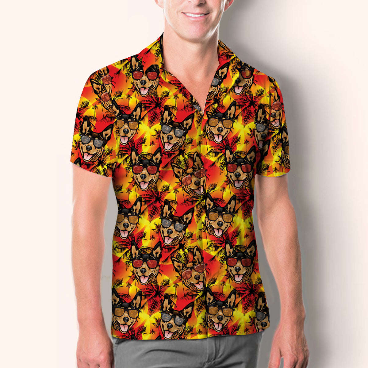 Aloha Hawaiian Australian Kelpie Shirt V1