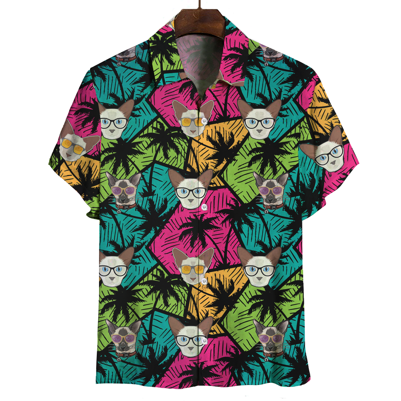Aloha Hawaiian Balinese Cat Shirt V1