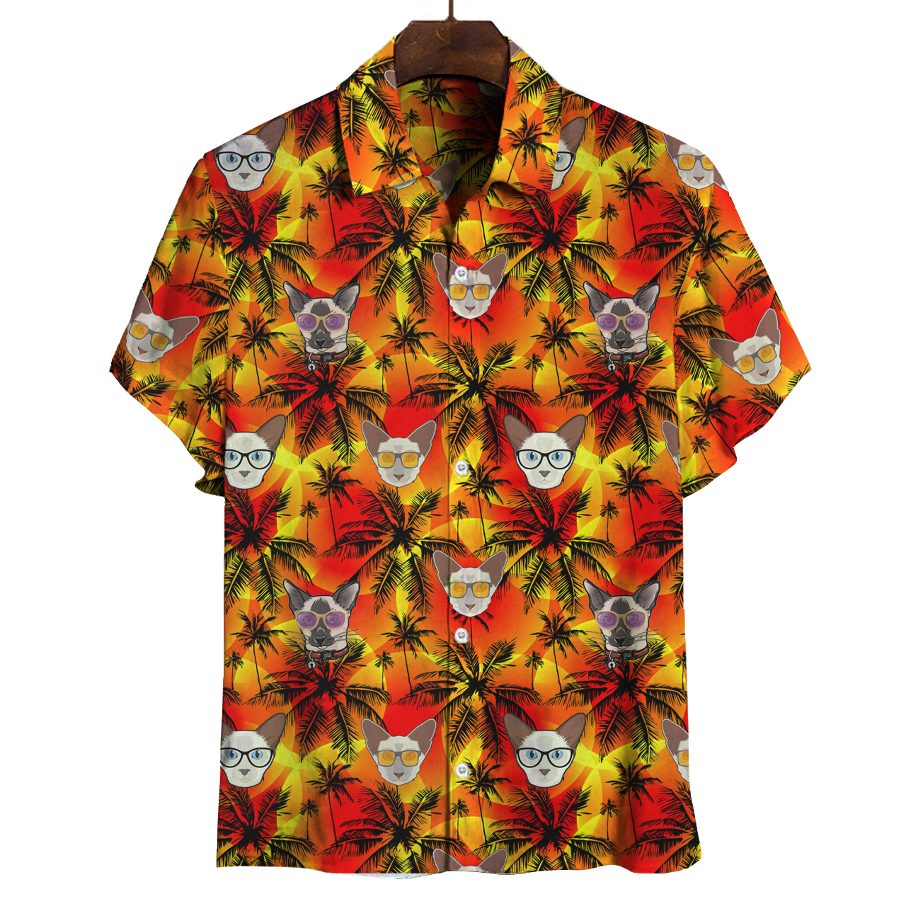 Aloha Hawaiian Balinese Cat Shirt V2