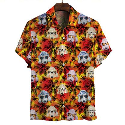 Chemise Aloha Hawaiian Bedlington Terrier V1