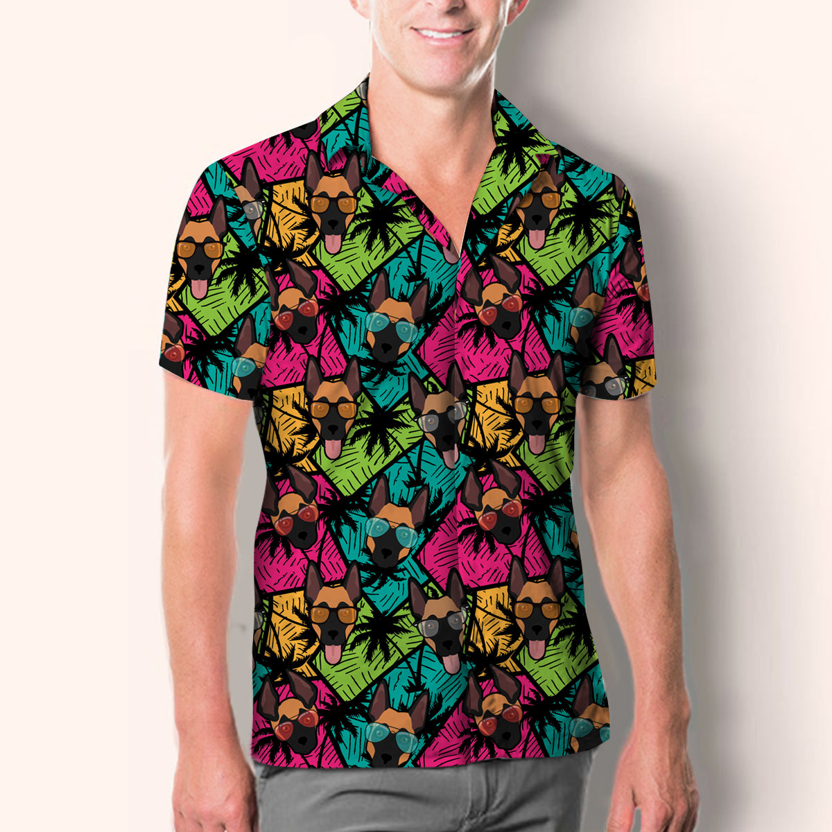 Aloha Hawaiianisches Belgisches Schäferhund-Shirt V1