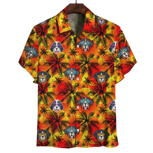 Aloha Hawaiian Bernese Mountain Shirt V1