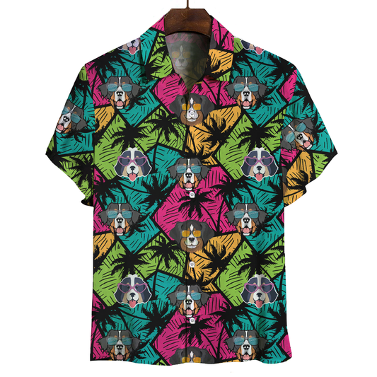 Aloha Hawaiian Bernese Mountain Shirt V3