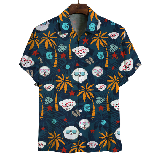 Aloha Hawaiian Bichon Frise Shirt V3