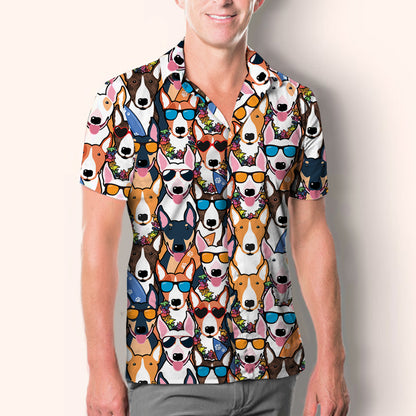 Aloha Hawaiian Bull Terrier Shirt V4
