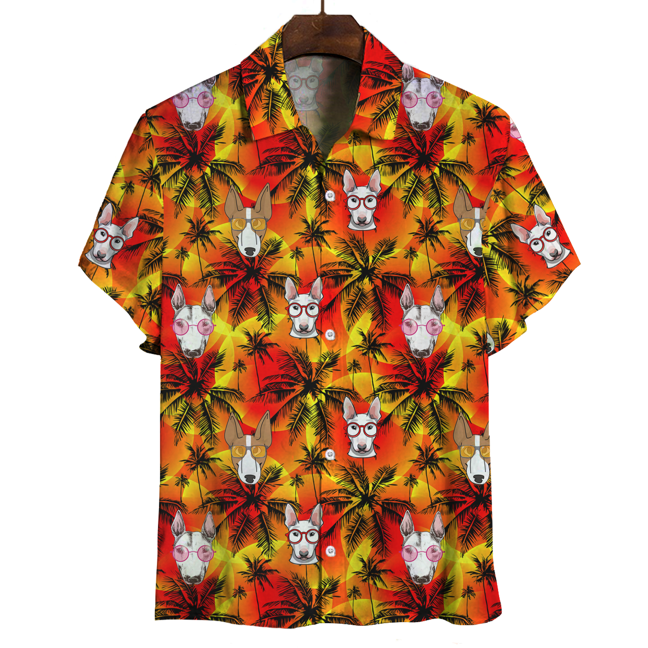 Chemise Aloha Hawaiian Bull Terrier V2