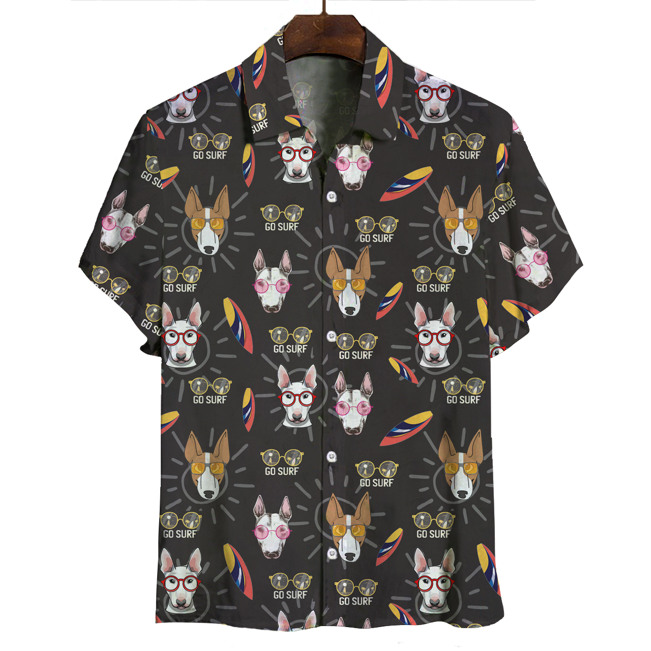 Chemise Aloha Hawaiian Bull Terrier V3