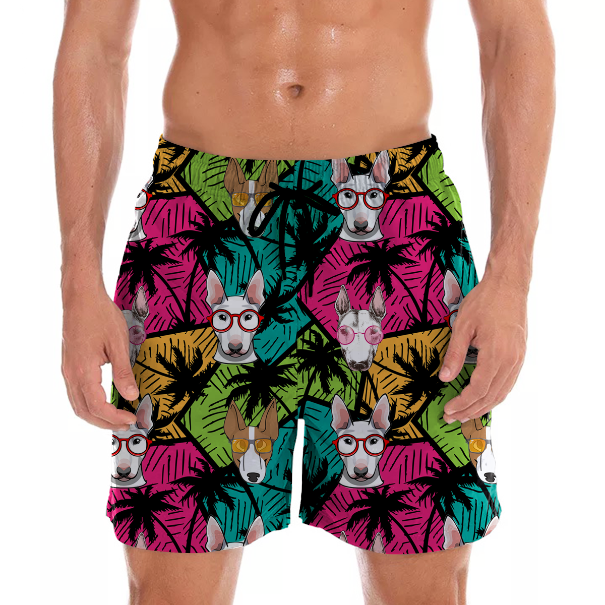 Bull Terrier - Short hawaïen Aloha V3