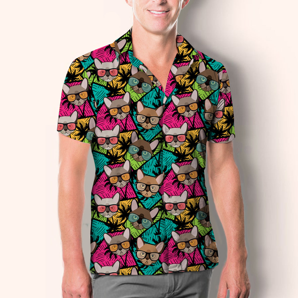 Aloha Hawaiian Burmese Cat Shirt V1