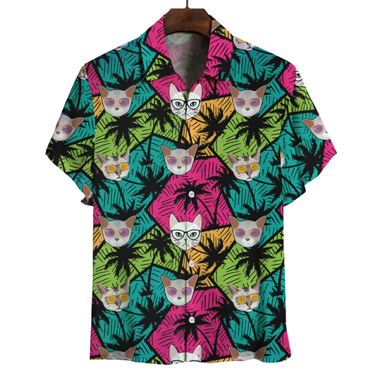 Aloha Hawaiianisches Burmilla-Katzen-Shirt V1