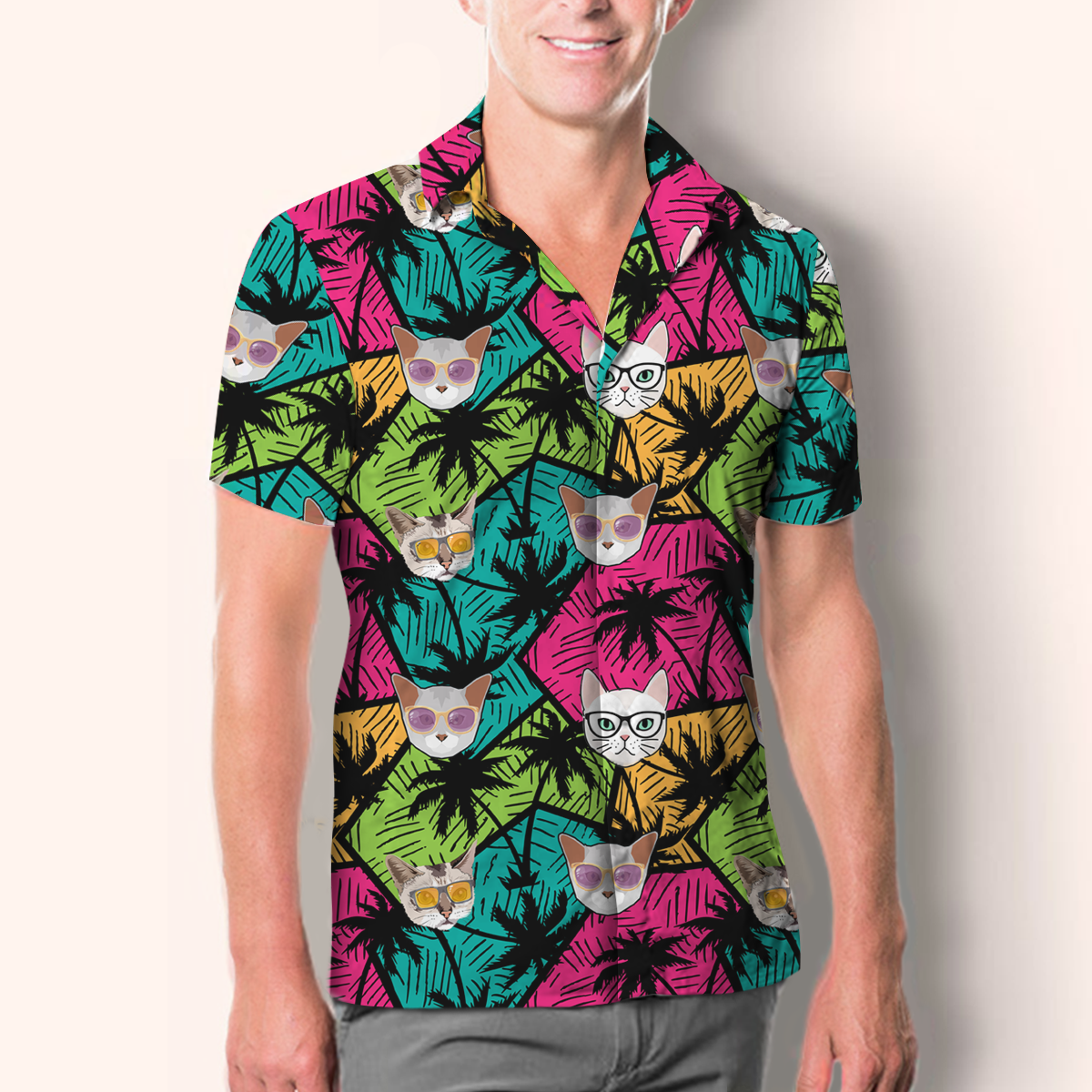Aloha Hawaiian Burmilla Cat Shirt V1