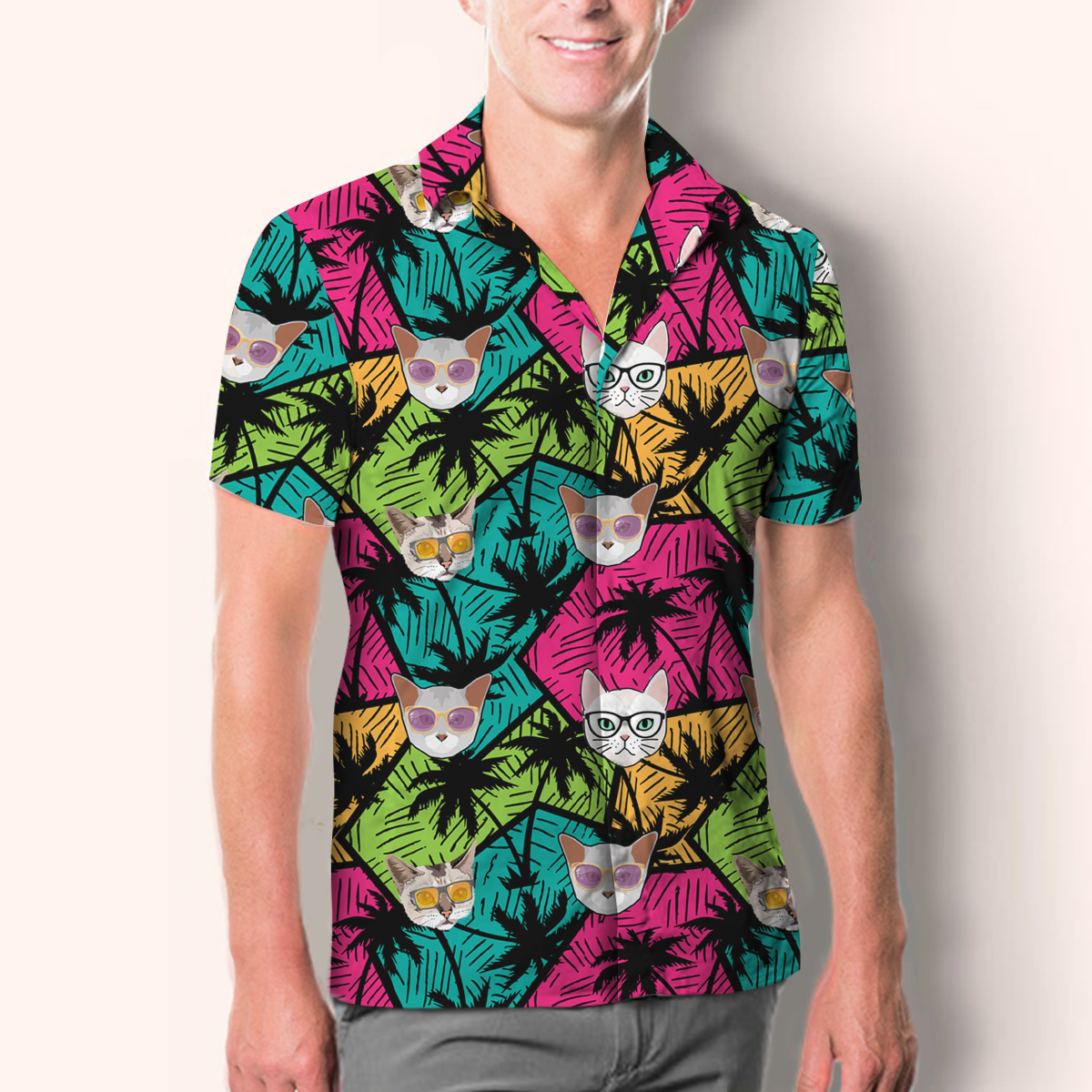 Chemise de chat Burmilla hawaïenne Aloha V1