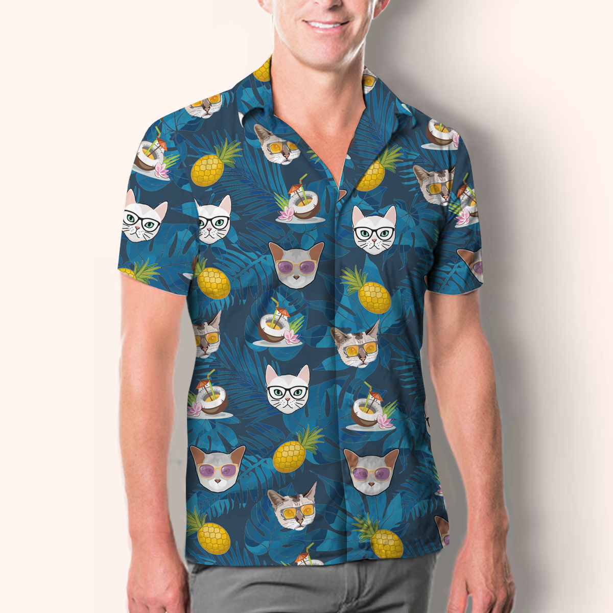 Chemise de chat Burmilla hawaïenne Aloha V2