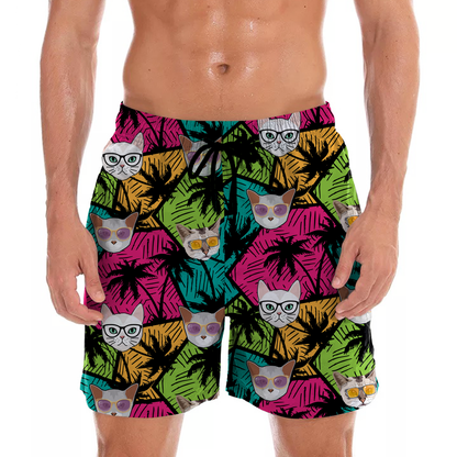 Burmilla Cat - Aloha Hawaiian Shorts V1