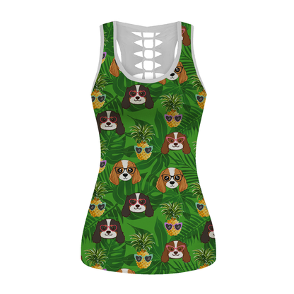 Aloha Hawaiian Cavalier King Charles Spaniel Tank Top V3