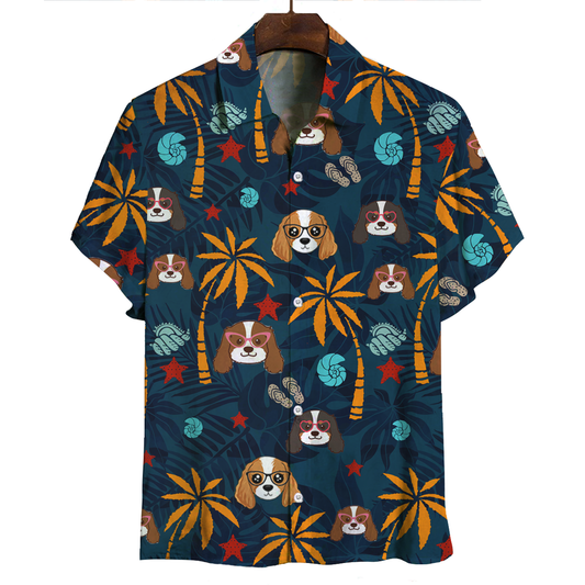 Aloha Hawaiian Cavalier King Charles Spaniel Shirt V1