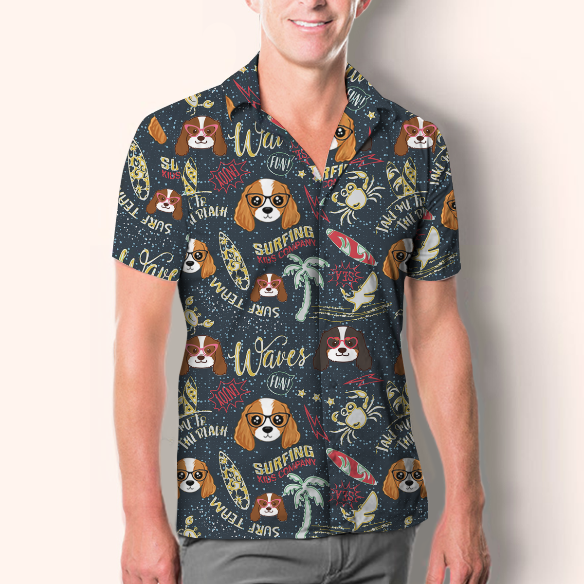 Aloha Hawaiian Cavalier King Charles Spaniel Shirt V3