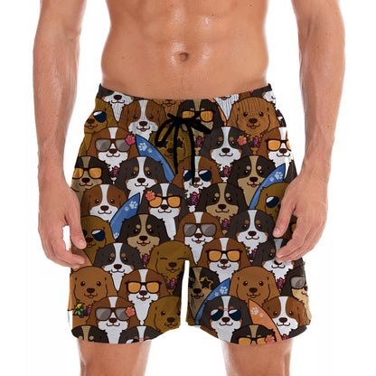 Aloha Hawaiian Cavalier King Charles Spaniel Shorts V4