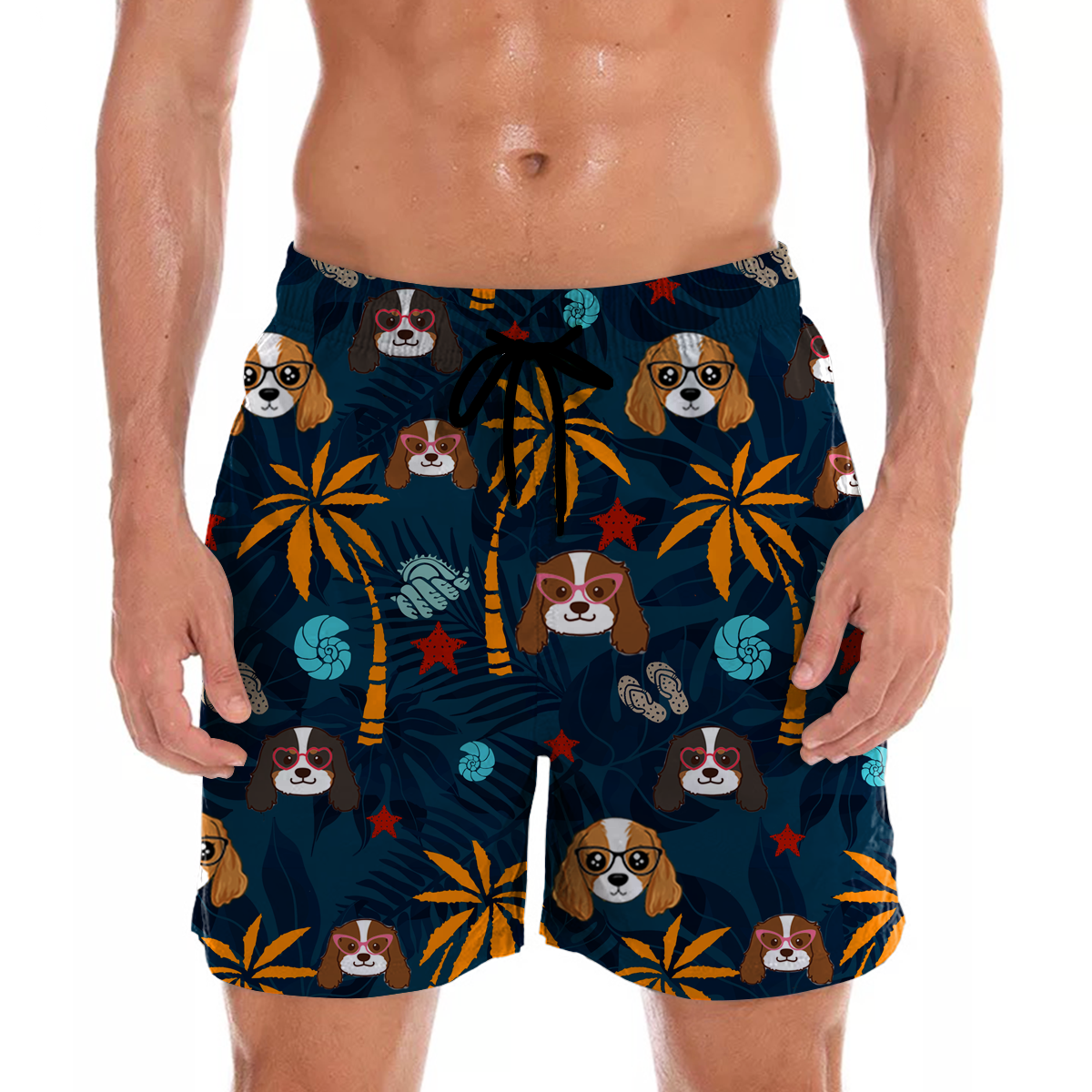 Cavalier King Charles Spaniel – Aloha Hawaii-Shorts V1