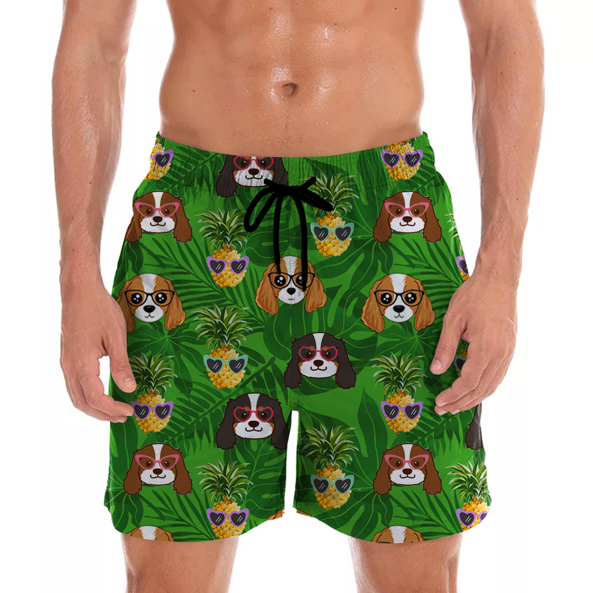 Cavalier King Charles Spaniel – Aloha Hawaii-Shorts V2