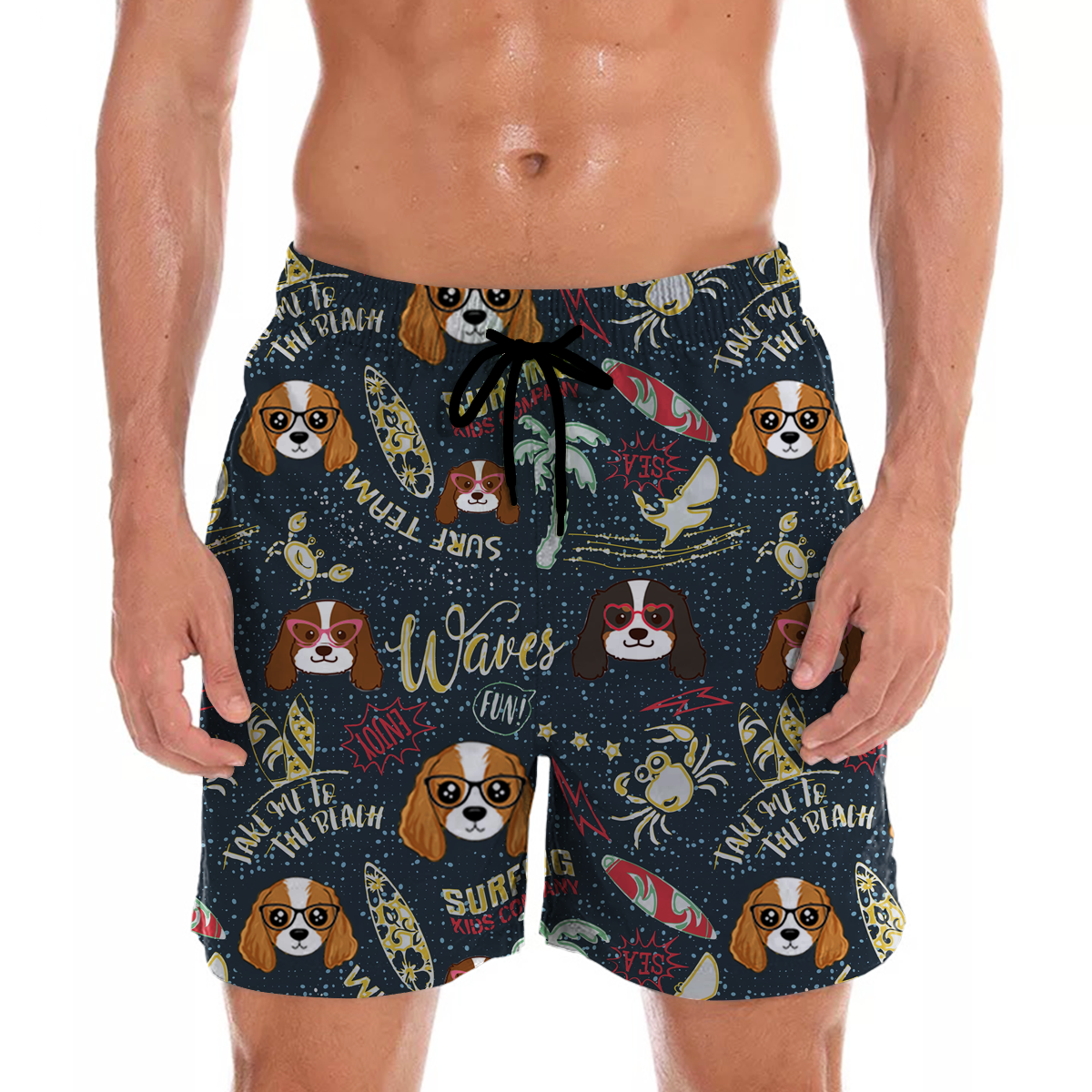 Cavalier King Charles Spaniel - Aloha Hawaiian Shorts V3