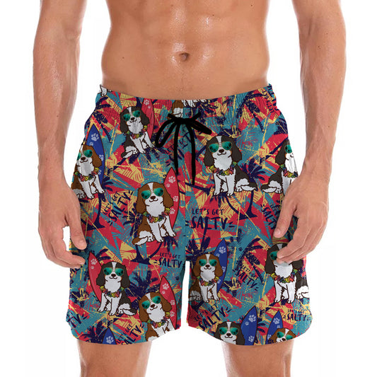 Aloha Hawaiian Cavalier King Charles Spaniel Shorts V5