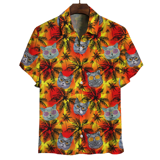 Aloha Hawaiian Chartreux Katzenshirt V1