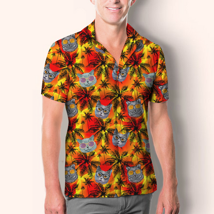 Aloha Hawaiian Chartreux Cat Shirt V1