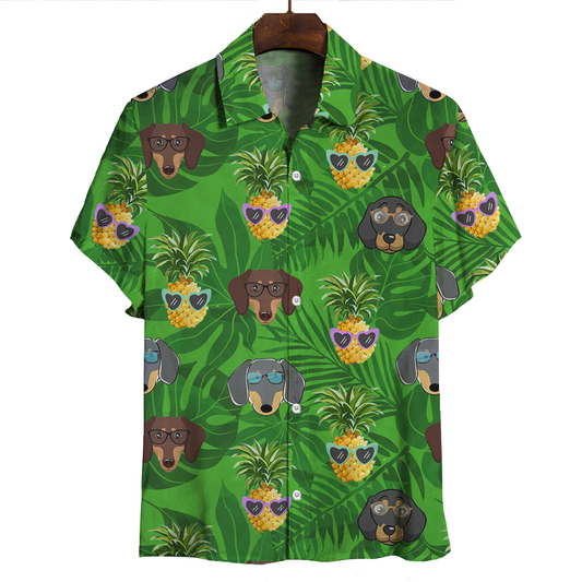 Aloha Hawaiian Dachshund Shirt V2