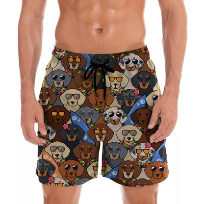 Aloha Hawaiian Dachshund Shorts V4