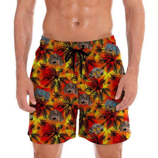 Dapple Dachshund - Aloha Hawaiian Shorts V1