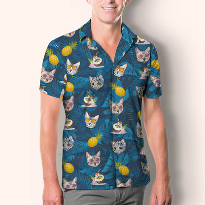 Aloha Hawaiian Egyptian Mau Cat Shirt V2