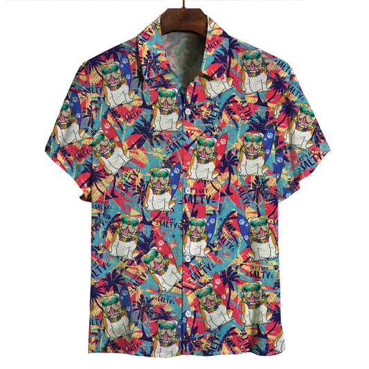 Aloha Hawaiian English Bulldog Shirt V1