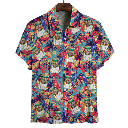 Aloha hawaiianisches englisches Bulldoggen-Shirt V1