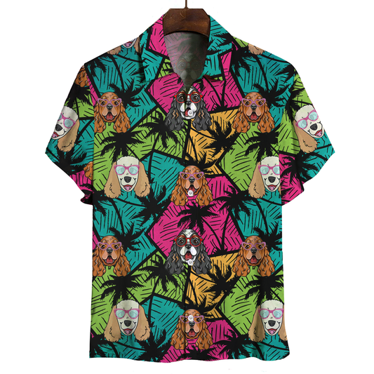 Aloha Hawaiian English Cocker Spaniel Shirt V1