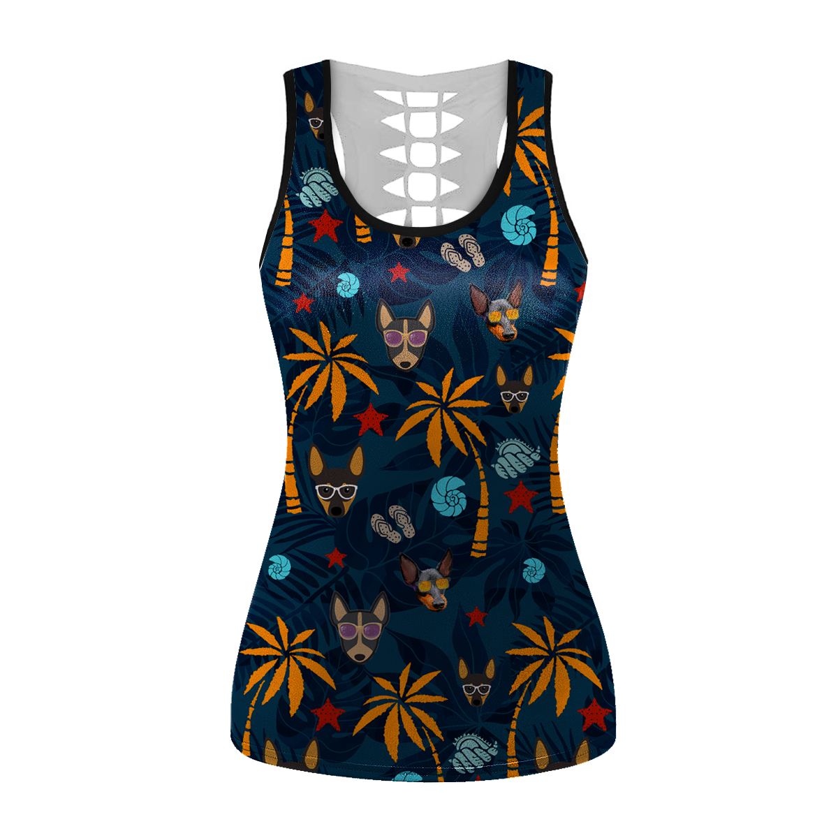 Aloha Hawaiian English Toy Terrier Débardeur V2