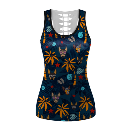 Aloha Hawaiian English Toy Terrier Débardeur V2