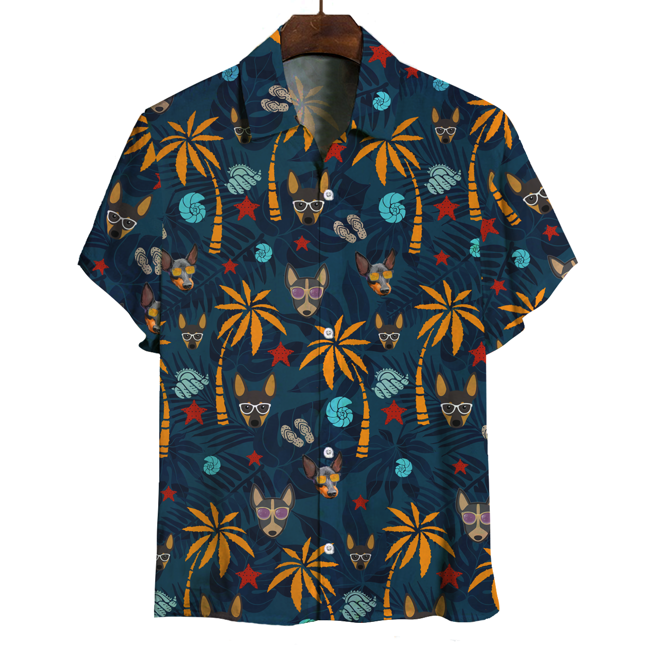 Aloha Hawaiian English Toy Terrier Chemise V2