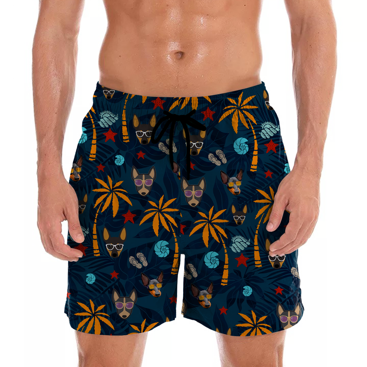 Toy Terrier anglais - Aloha Hawaiian Shorts V1