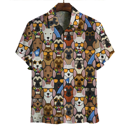 Aloha Hawaiianisches Schäferhund-Shirt V1