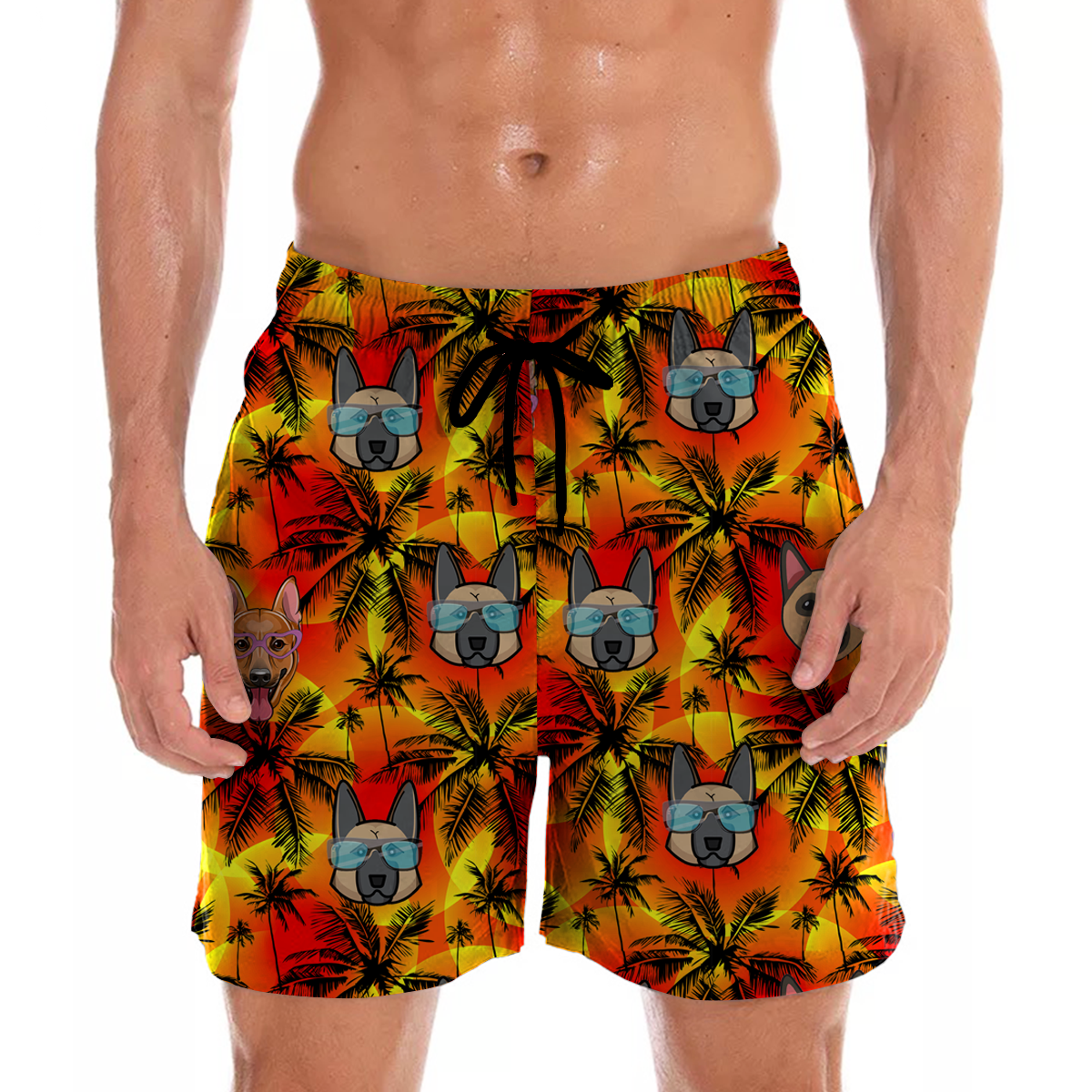 Deutscher Schäferhund - Aloha Hawaiian Shorts V4