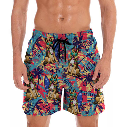 Aloha Hawaiian German Shepherd Shorts V2