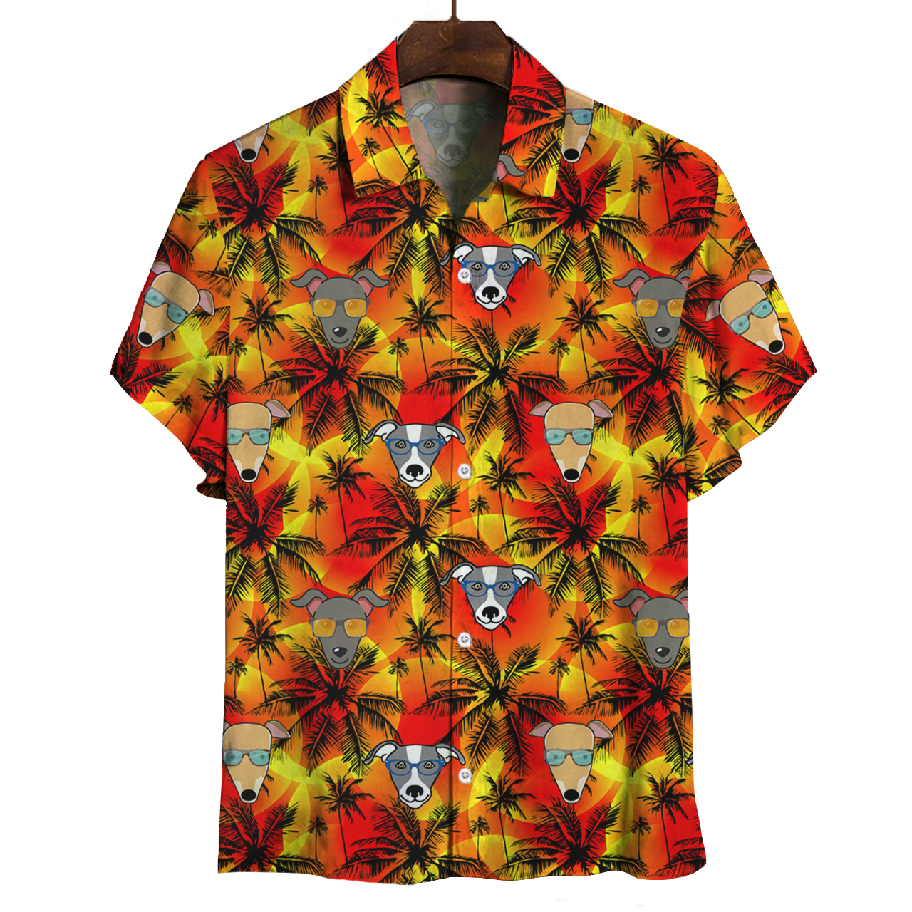 Aloha Hawaii-Windhund-Shirt V2