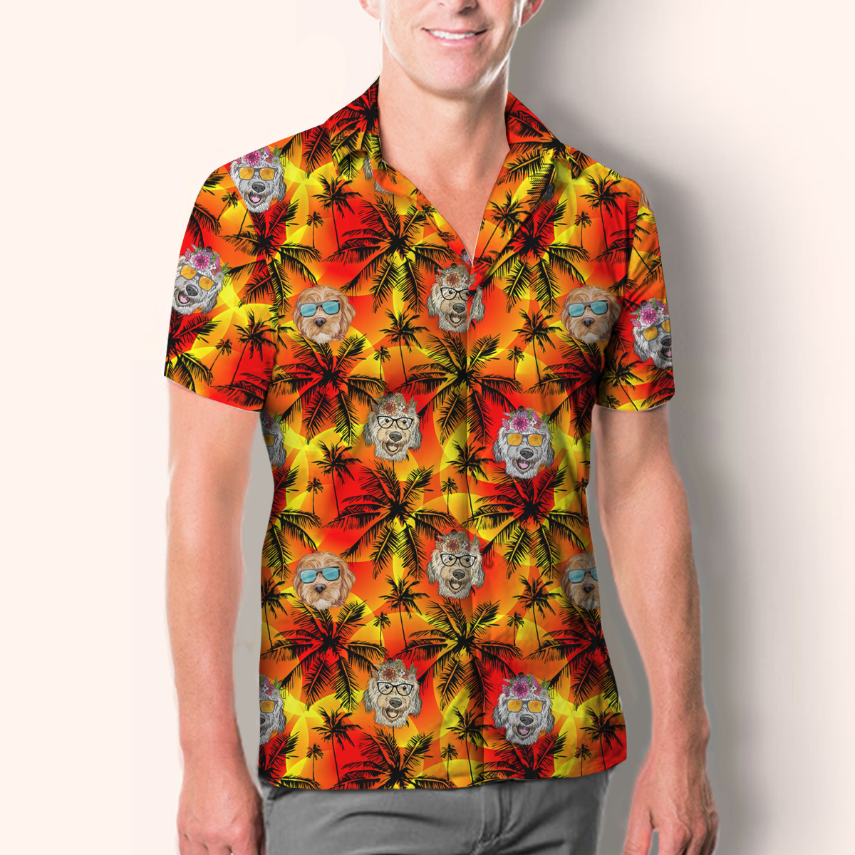 Aloha Hawaiian Labradoodle Shirt V1