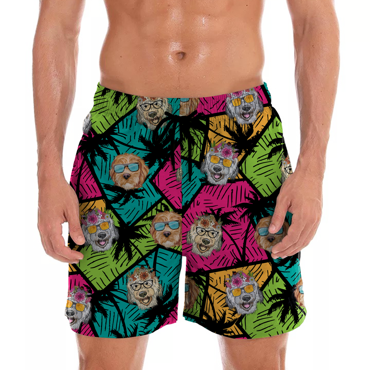 Labradoodle - Aloha Hawaii-Shorts V3