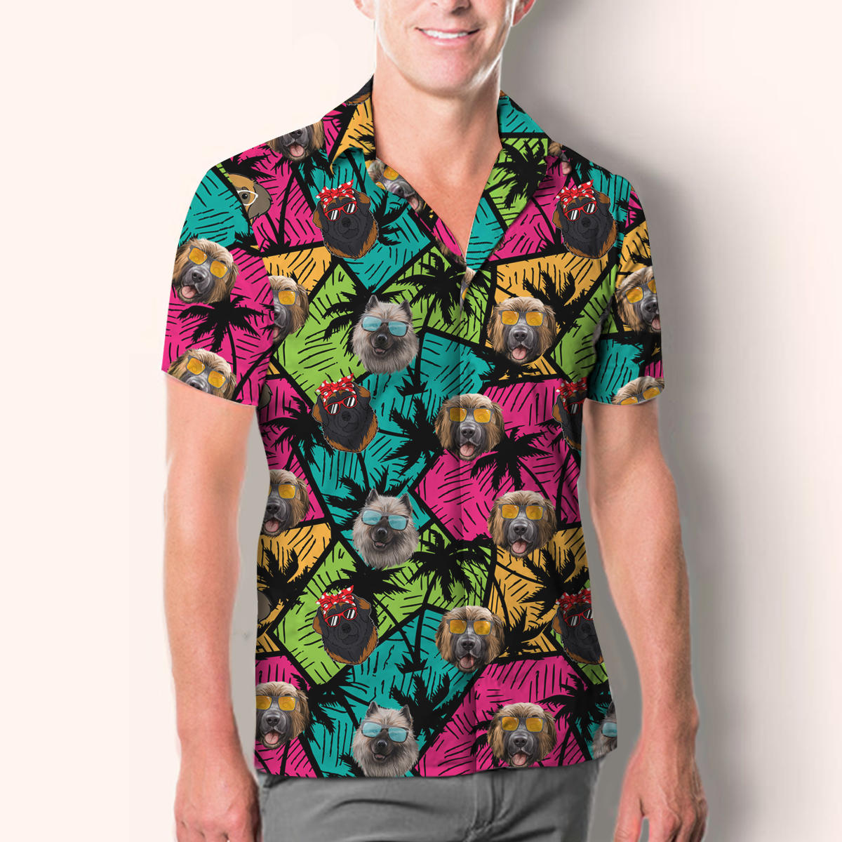 Chemise Léonberg hawaïenne Aloha V1