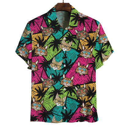 Aloha Hawaïen Maine Coon Chat Chemise V1