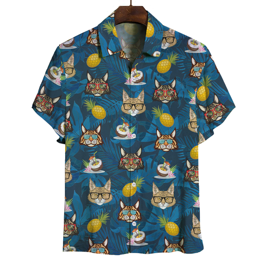 Aloha Hawaiian Maine Coon Cat Shirt V2