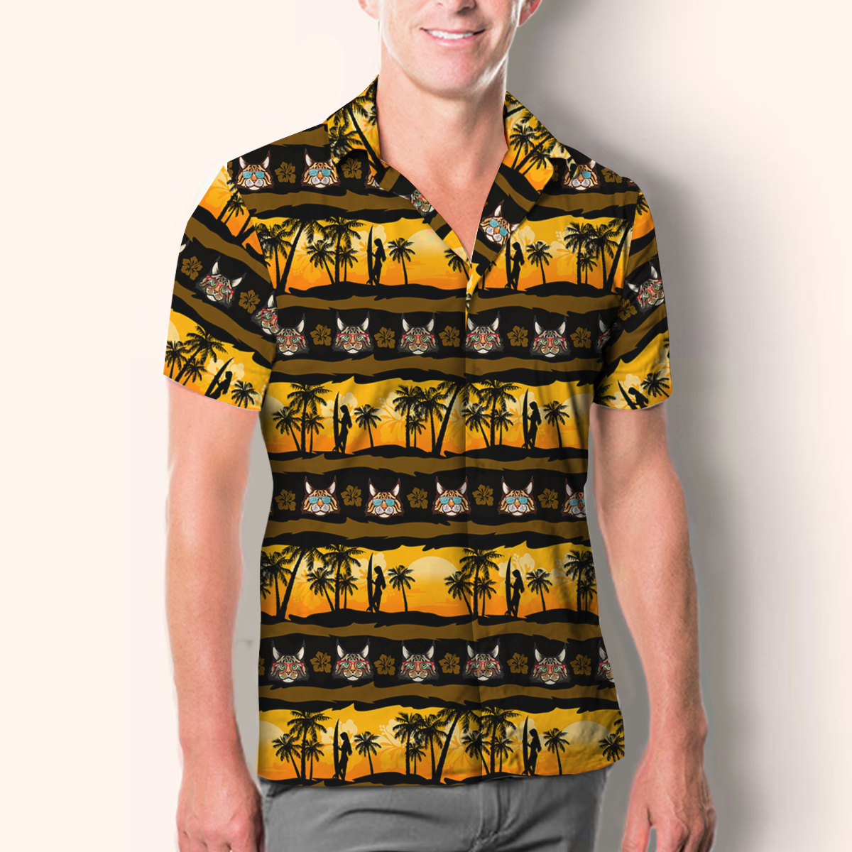 Aloha Hawaiian Maine Coon Cat Shirt V3