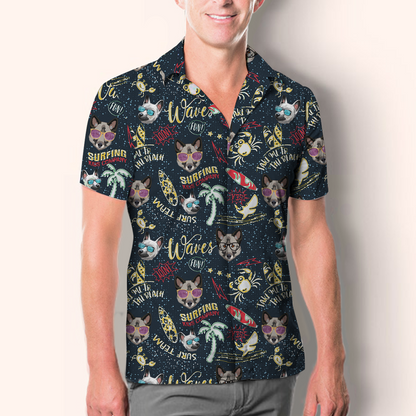 Aloha Hawaiian Norwegian Elkhound Shirt V2